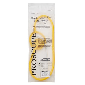 Proscope Disposable Stethoscope, Yellow, 22" - 664Y-Single - LL Medico