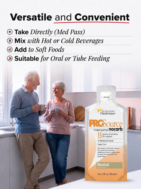 ProSource NoCarb Liquid Protein Supplement, Unflavored, 1 oz - 11476-Single - LL Medico