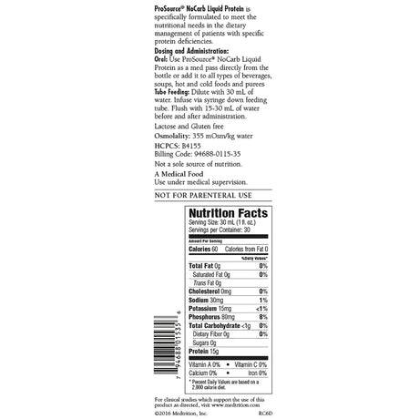 ProSource NoCarb Oral Supplement, Berry Punch Flavor, 30 oz Bottle - 11535-Case - LL Medico