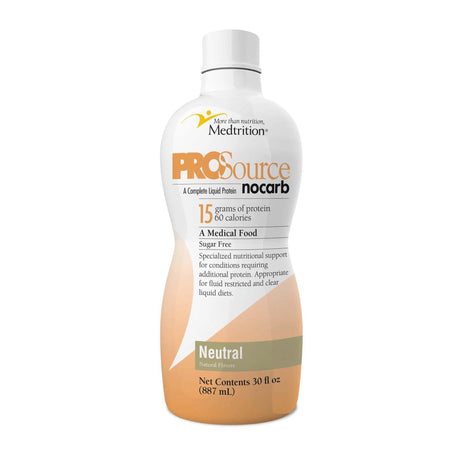 ProSource NoCarb Oral Supplement, Neutral Flavor Liquid, 30 oz Bottle - 11525-Single - LL Medico