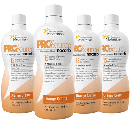 ProSource NoCarb Oral Supplement, Orange Creme Flavor, 32 oz Bottle - 11545-Case - LL Medico