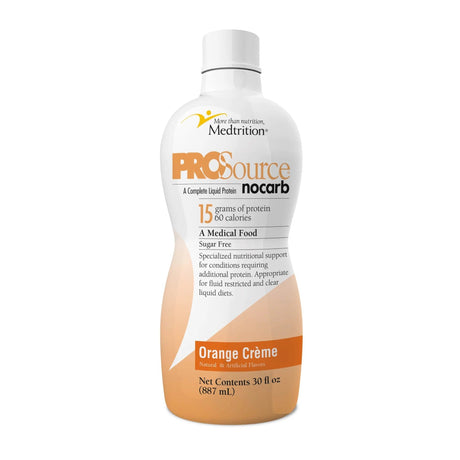 ProSource NoCarb Oral Supplement, Orange Creme Flavor, 32 oz Bottle - 11545-Single - LL Medico