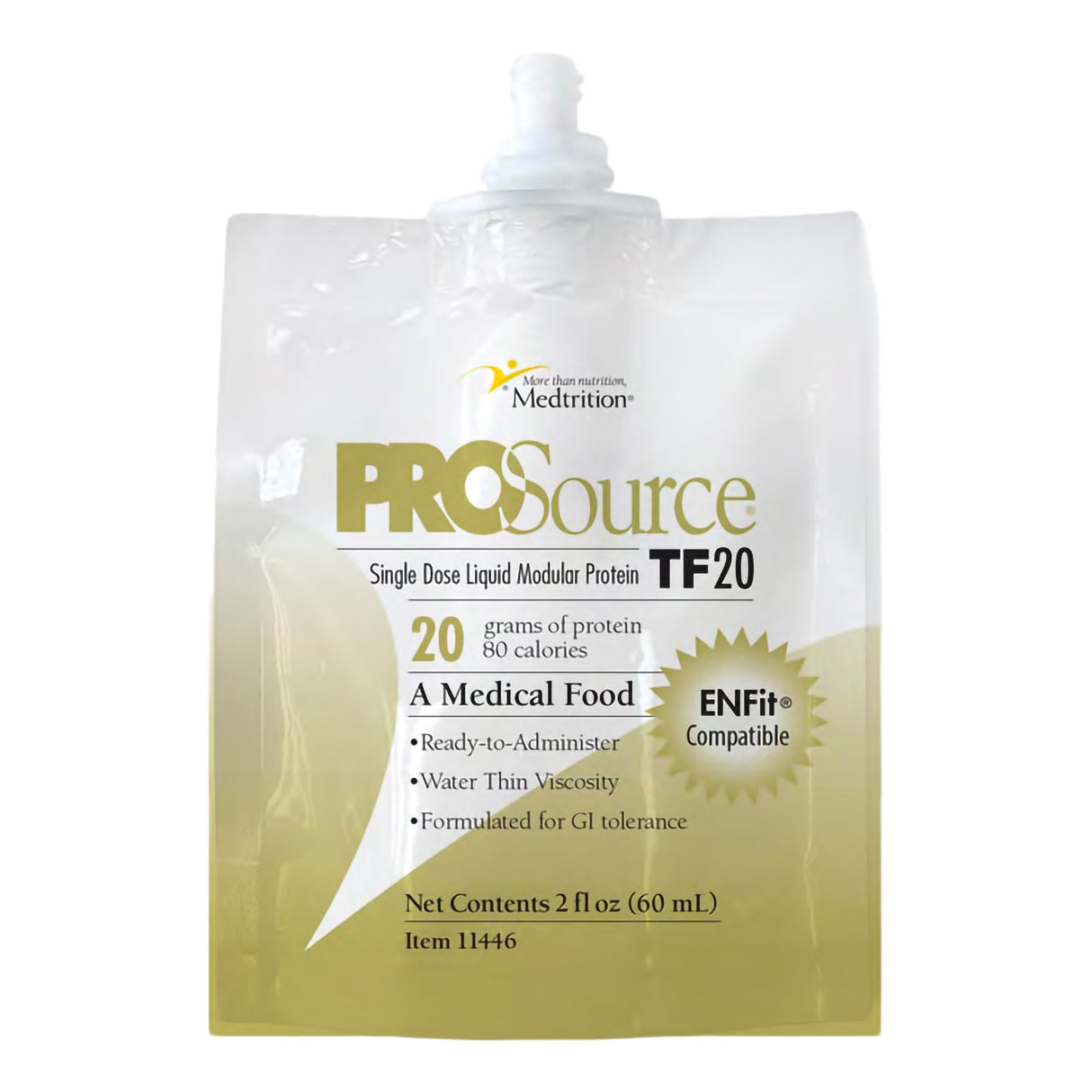 ProSource TF20 Tube Feeding Formula, Unflavored, 2 oz Pouch - 11446-Single - LL Medico