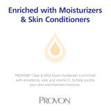 Provon Clear and Mild Foam Handwash, Unscented, 1200 mL Dispenser Refill - 1941-02-Single - LL Medico