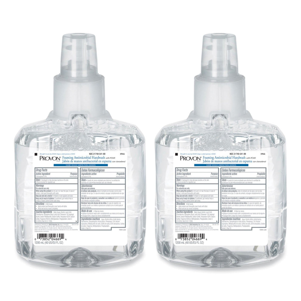 Provon Foaming Antimicrobial Handwash with PCMX, Refill for LTX-12 Dispenser - 1944-02-Case - LL Medico