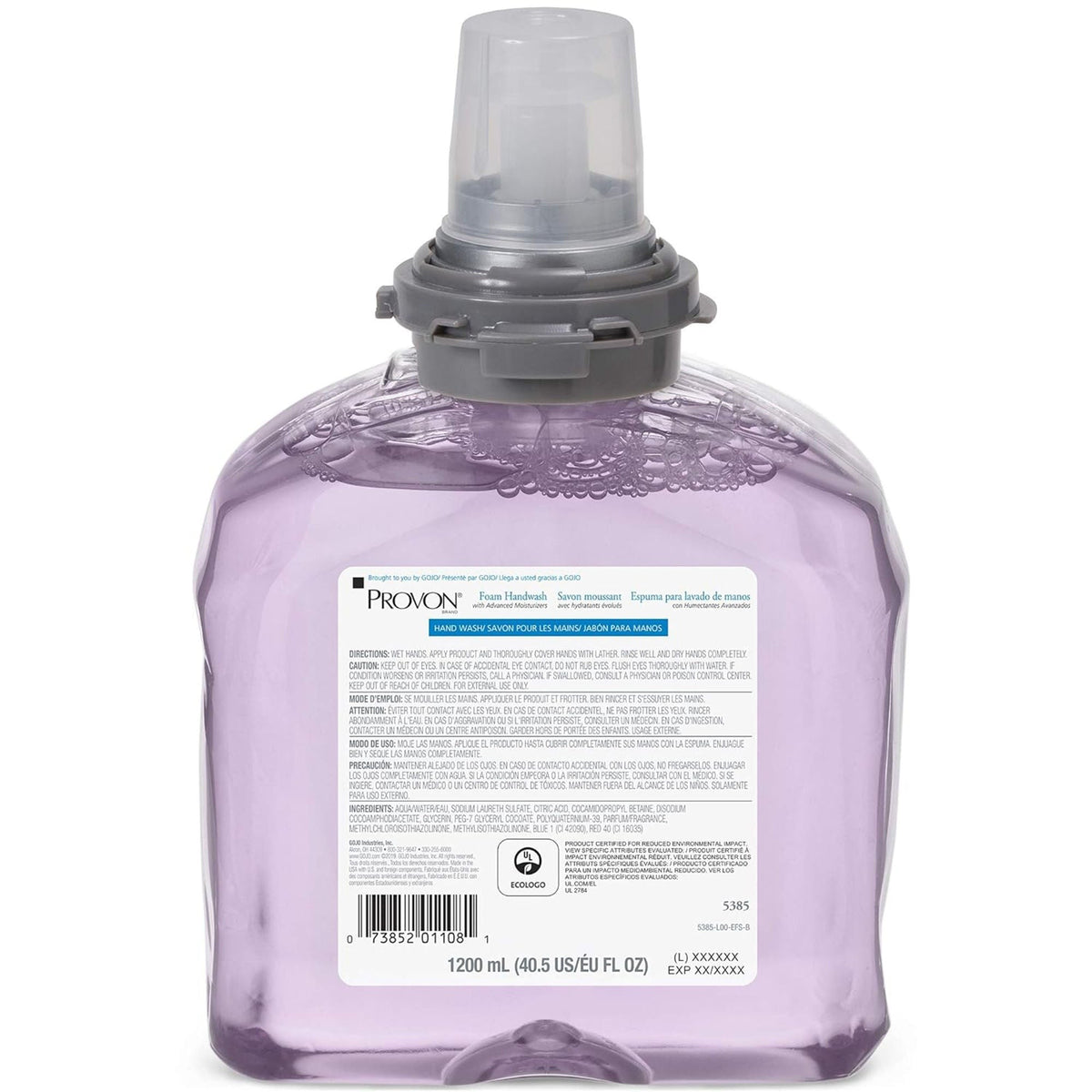 Provon Foaming Handwash with Advanced Moisturizers, Cranberry Scent, 1,200 mL Refill Bottle - 5385-02-Single - LL Medico