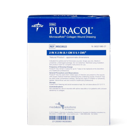 Puracol Collagen Wound Dressing, Sterile - MSC8522-Single - LL Medico