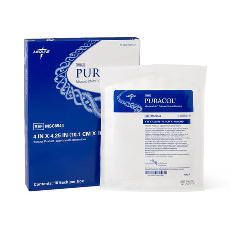 Puracol Collagen Wound Dressing, Sterile - MSC8544-Single - LL Medico