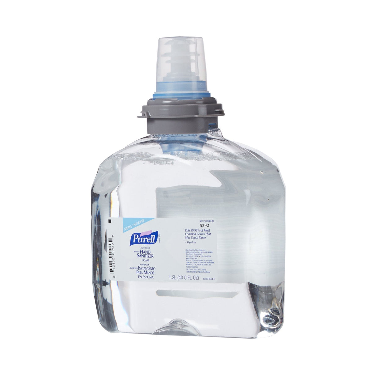 Purell Advanced Foaming Hand Sanitizer, 1,200 mL Dispenser Refill Bottle - 5392-02-Single - LL Medico