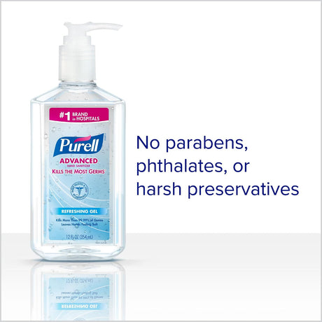 Purell Ethyl Alcohol Hand Sanitizer, 12 oz Gel - 3659-12-Single - LL Medico