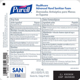 Purell Healthcare Advanced Hand Sanitizer Foam 1200 mL Refill for ES6 Dispenser - 6453-02-Case - LL Medico