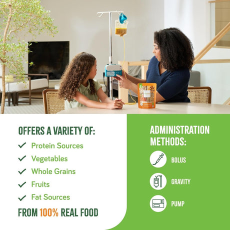 Real Food Blends Tube Feeding Formula, Chicken / Carrots / Brown Rice, 9.4 oz - 176988-Single - LL Medico
