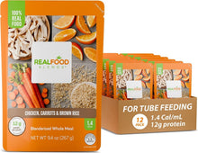 Real Food Blends Tube Feeding Formula, Chicken / Carrots / Brown Rice, 9.4 oz - 176988-Single - LL Medico