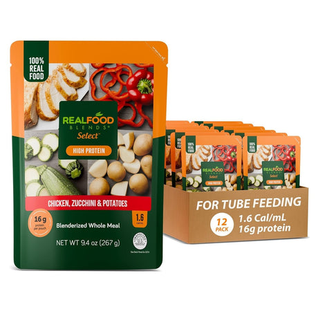 Real Food Blends Tube Feeding Formula, Eggs, Apples & Oats, 9.4 oz - 176989-Single - LL Medico