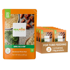 Real Food Blends Tube Feeding Formula, Quinoa, Kale & Hemp, 9.4 oz - 176992-Single - LL Medico
