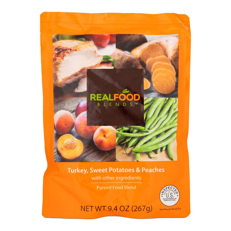 Real Food Blends Tube Feeding Formula, Turkey, Sweet Potatoes & Peaches, 9.4 oz - 176990-Single - LL Medico