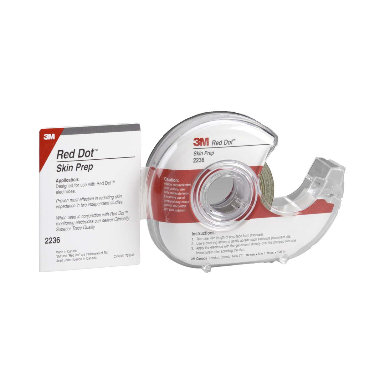 Red Dot Trace Prep Abrader Tape - 2236-Single - LL Medico