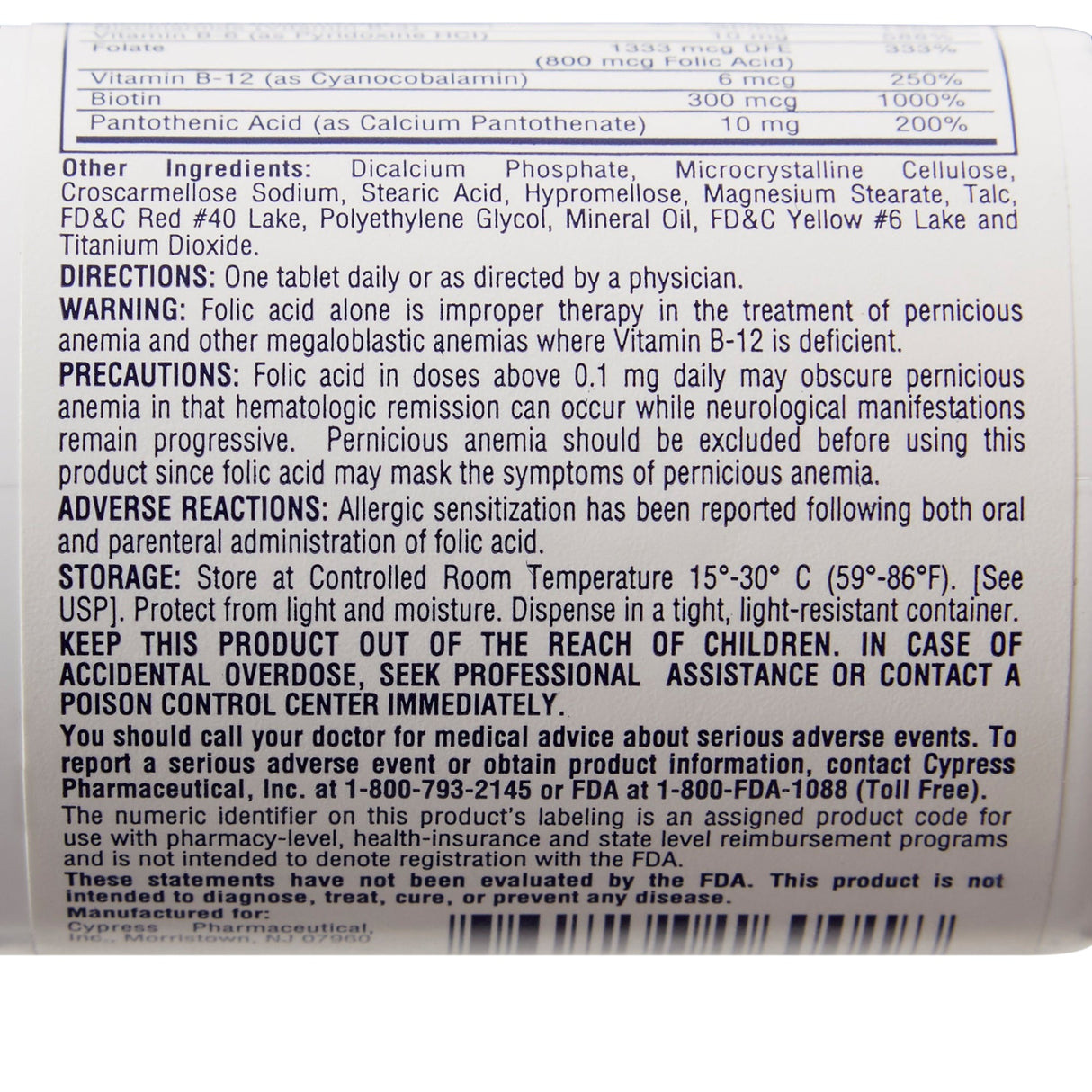 Rena - Vite Multivitamin Supplement with Folic Acid & Vitamin B Complex - 60258016001 - LL Medico