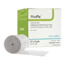 RiteFix Nonwoven Dressing Retention Tape, Non-Sterile, 2" x 11 Yard, White - 68211-Box - LL Medico