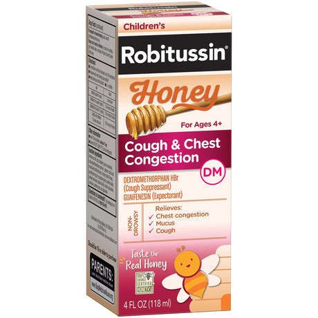 Robitussin Children's Honey Cough & Chest Congestion, 4 fl oz - 00031876012 - LL Medico
