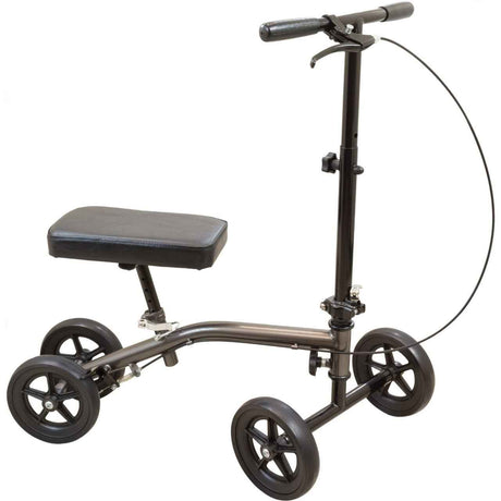 Roscoe E - Series Knee Scooter, Sterling Grey - ROSKS2 - LL Medico