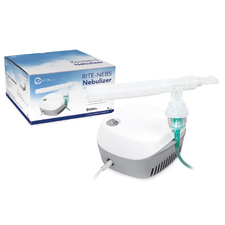 Roscoe Nebulizer Compressor with Disposable Neb Kit - RITE-NEB5 - LL Medico