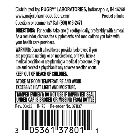 Rugby B - Complex Dietary Supplement, 100 soft gels - 536137801 - LL Medico
