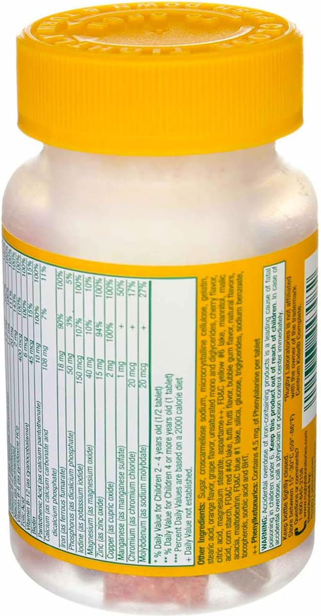 Rugby Cerovite Jr. Children’s Multivitamin Supplement, 60 tablets - 00536344308 - LL Medico