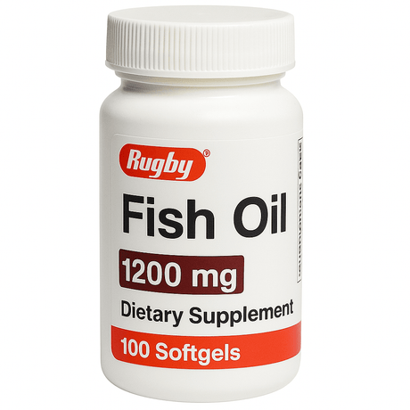 Rugby Omega - 3 Fish Oil Dietary Supplement, 1200 mg - 80681005500 - LL Medico