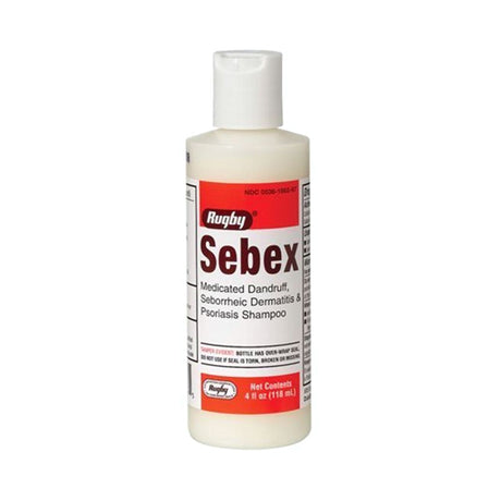 Rugby Sebex Medicated Dandruff, Seborrheic Dermatitis & Psoriasis Shampoo, 4 oz - 00536196297-Single - LL Medico