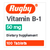 Rugby Vitamin B1 Dietary Supplement, 50 mg - 80681009700 - LL Medico