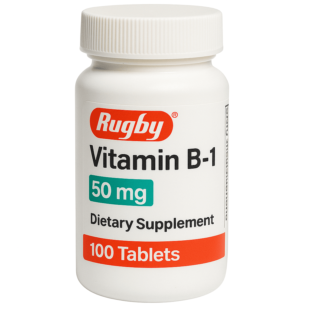 Rugby Vitamin B1 Dietary Supplement, 50 mg - 80681009700 - LL Medico
