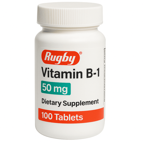 Rugby Vitamin B1 Dietary Supplement, 50 mg - 80681009700 - LL Medico