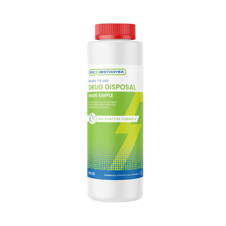 Rx Destroyer All-Purpose Pharmaceutical Disposal System, 16 oz Bottle - RX16-Single - LL Medico