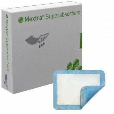 Mextra Superabsorbent Super Absorbent Dressing, 6 x 8 Inch