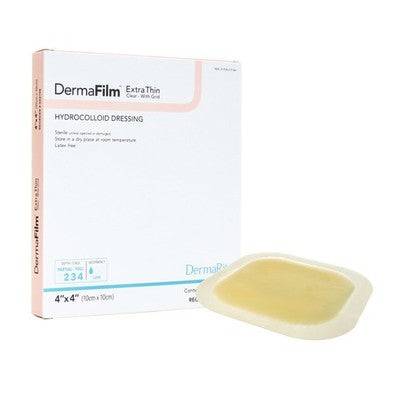 DermaFilm Hydrocolloid Dressing, 4 x 4 Inch