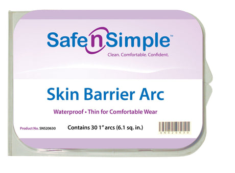 Safe n Simple Skin Barrier Arc, 1" - SNS20630-Tray - LL Medico