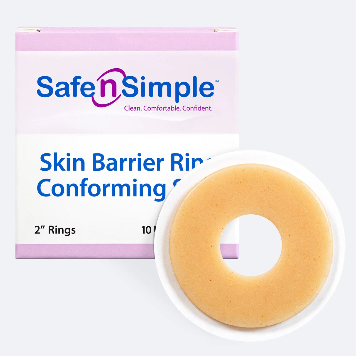 Safe Safe n Simple Two-Piece Skin Barrier, Flat - SNS684U2-Box - LL Medico