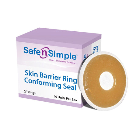Safe Safe n Simple Two-Piece Skin Barrier, Flat - SNS684U2-Box - LL Medico