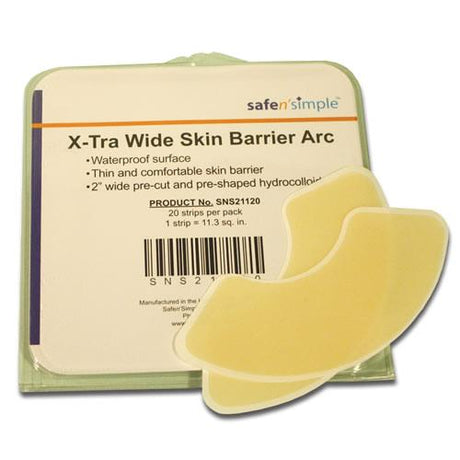 Safe Safe n Simple X-Tra Wide Two-Piece Skin Barrier, Flat - SNS21120-Single - LL Medico