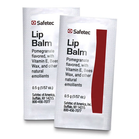 Safetec Lip Balm, Pomegranate, 0.5 g - 53123-Box - LL Medico