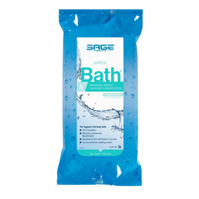 Sage Impreva Bath Cleansing Washcloths, Fragrance Free, 8 Count - 7988-Box - LL Medico