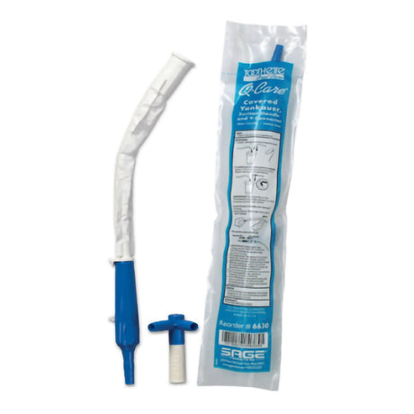 Sage Products Sage Q-Care Covered Yankauer Suction Handle with Y-Connector Kit - 6639-Box - LL Medico