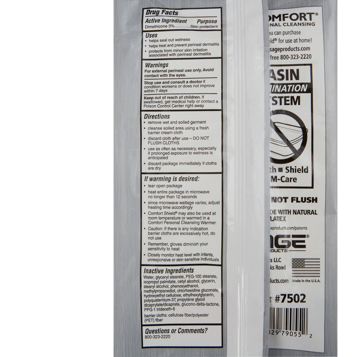 Sage Products Sage Shield Barrier Cream Cloths, Soft Pack - 7905-Pack - LL Medico