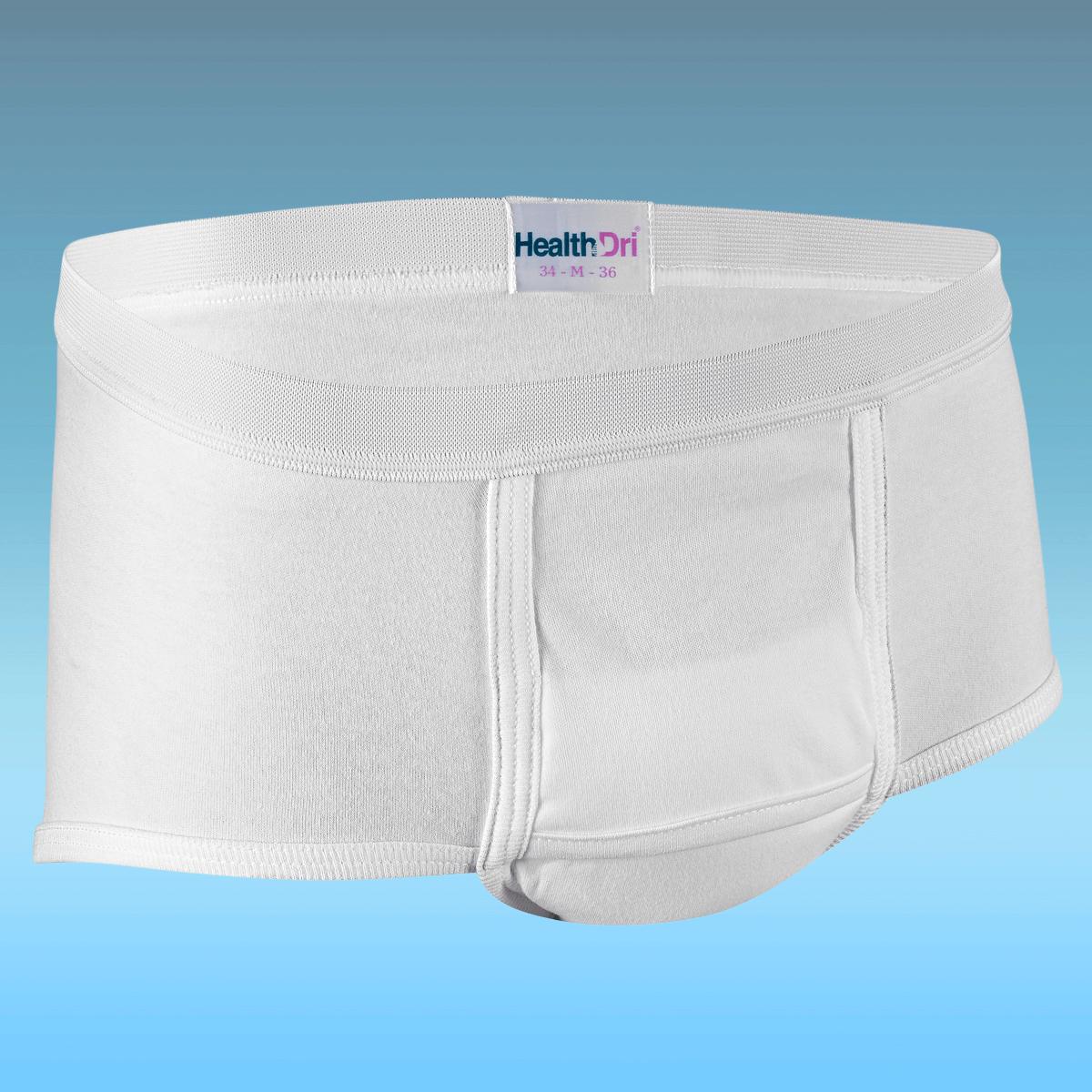 Salk HealthDri Men's Breathable Reusable Briefs, Heavy Absorbency - BH00S - LL Medico