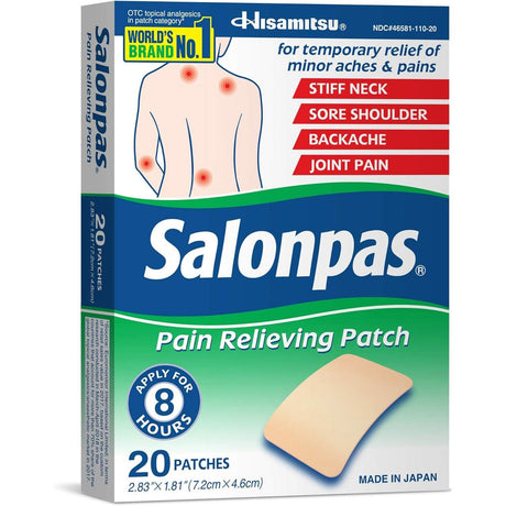 Salonpas Pain Relieving Patch - 46581011020-Box - LL Medico