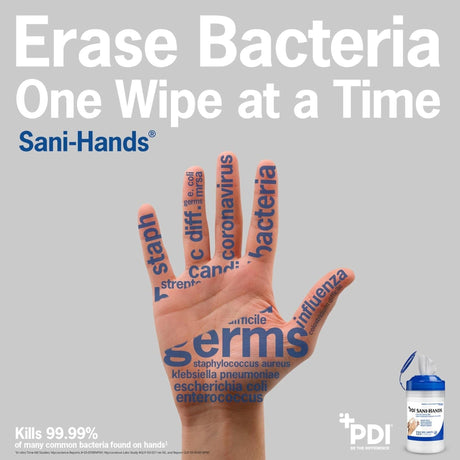 Sani-Hands Hand Sanitizing Wipes, Alcohol, Scented, 5.5 x 8.4 Inch Soft Pack - P71520-Pack - LL Medico