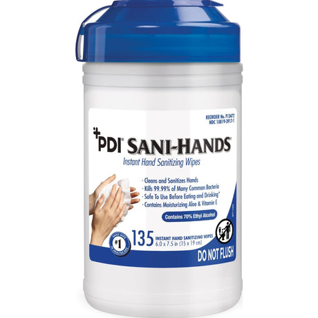 Sani-Hands Hand Sanitizing Wipes, Alcohol, Scented, 5.5 x 8.4 Inch Soft Pack - P71520-Pack - LL Medico