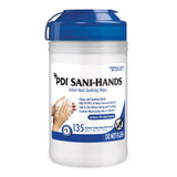 Sani-Hands Hand Sanitizing Wipes, Ethyl Alcohol, Unscented, 6 x 7.5 Inch - P13472-Box - LL Medico