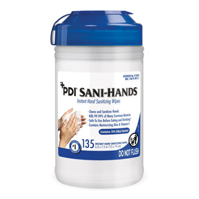 Sani-Hands Hand Sanitizing Wipes, Ethyl Alcohol, Unscented, 6 x 7.5 Inch - P13472-Box - LL Medico